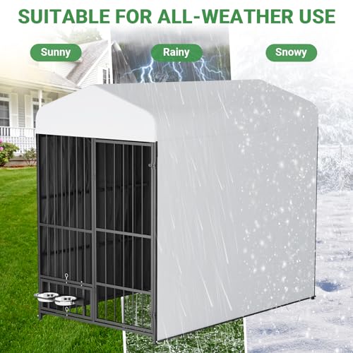 Heavy Duty Outdoor Dog Kennel for Small, Medium, and Large Dogs