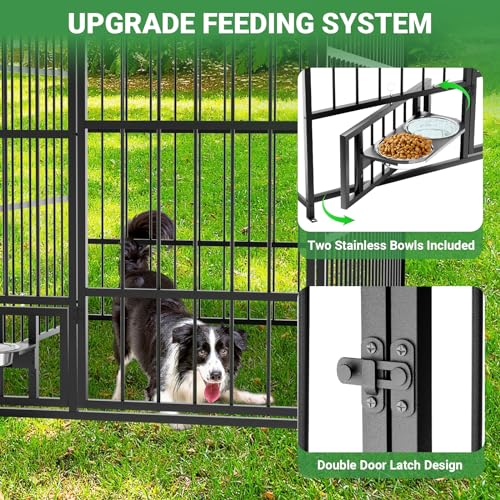 Heavy Duty Outdoor Dog Kennel for Small, Medium, and Large Dogs